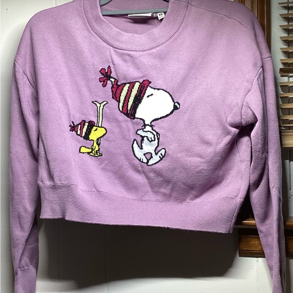 Aeropostale Sweaters - Aeropostale Purple Crew Neck Sweater with Snoopy Design